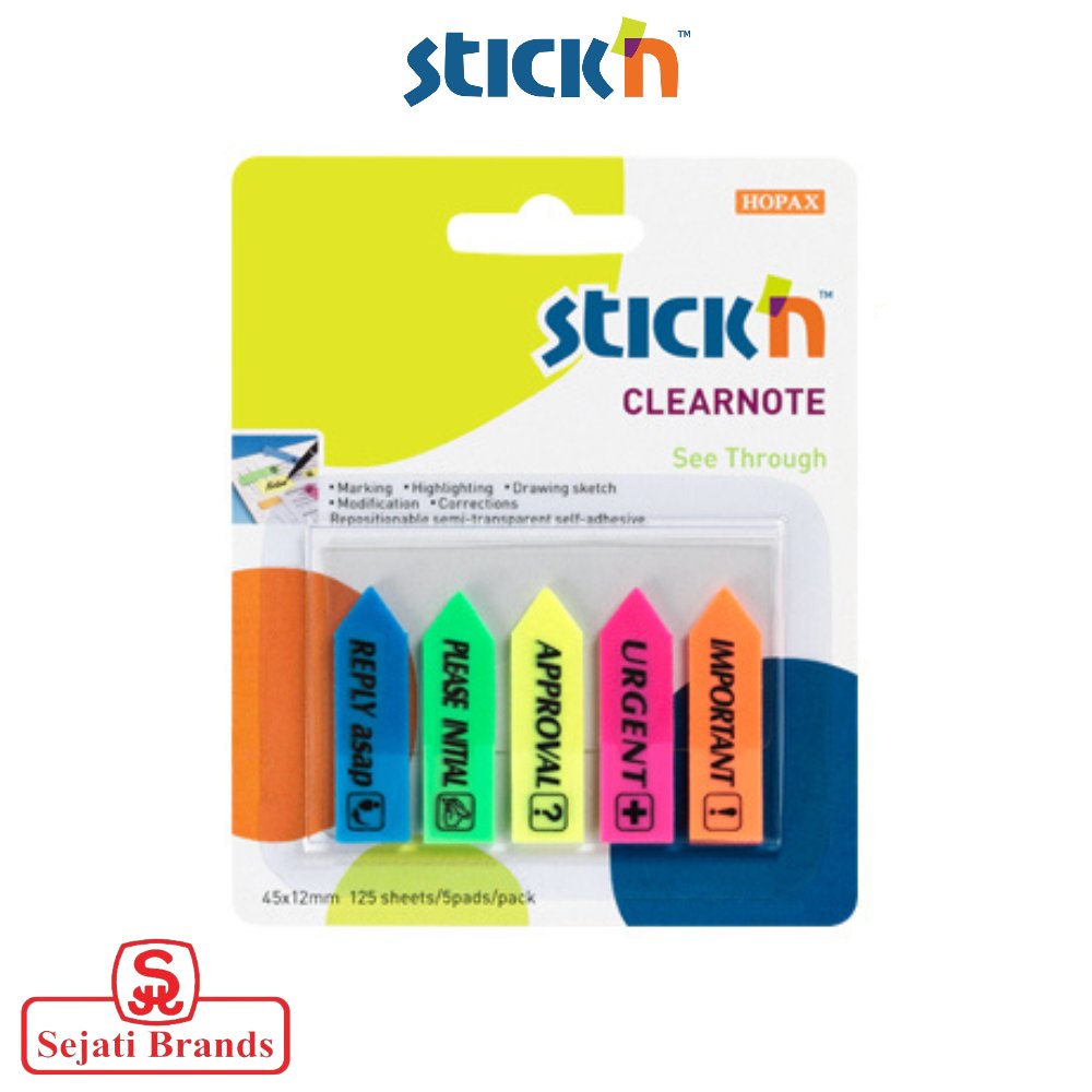 Mask Clear Note 21193 Clear Note - Assorted Sign - Sejati Brands